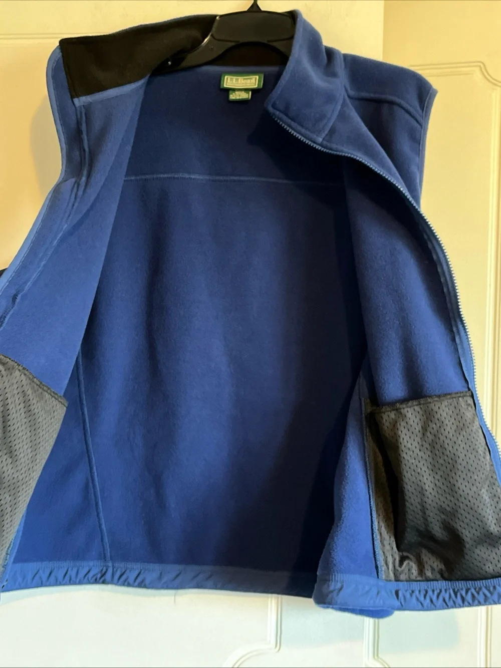 Vintage LL Bean Fleece Vest Womens XL Royal Blue Full Zip Gorpcore 90s RN 71341
